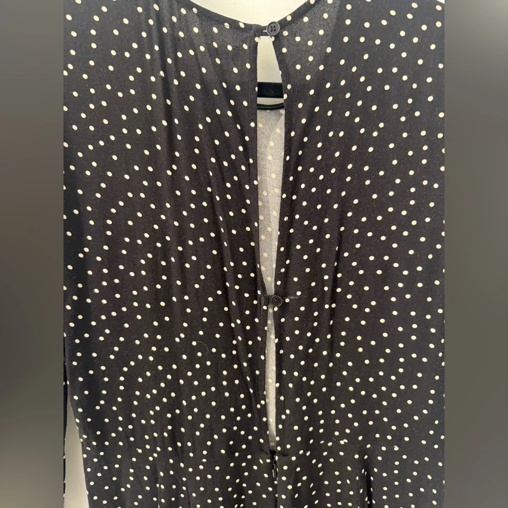 Reformation Black and White Long Sleeve Dress - Picture 6 of 7